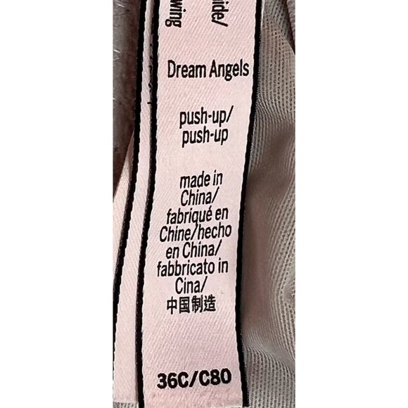 Victoria’s Secret dream angels push-up bra women’s size 36C shiny Lace Wired - Picture 12 of 12